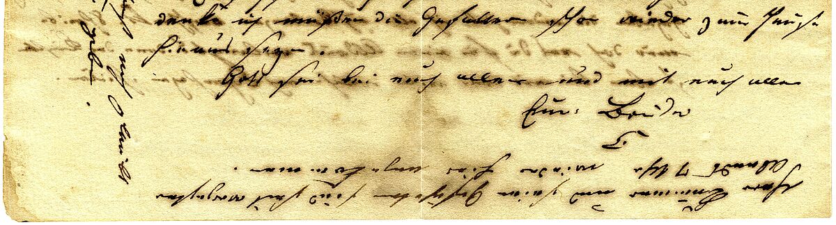 Letter by Caspar David Friedrich (Pomeranian State Museum)